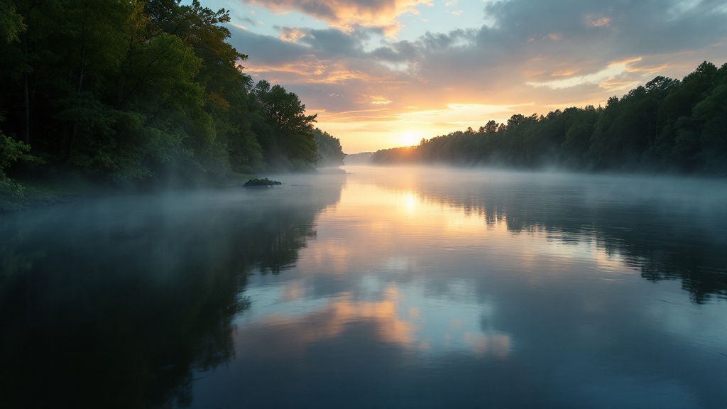 The Cape Fear River at dawn
